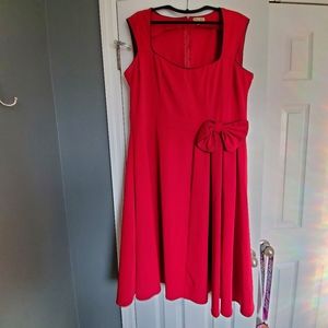 Madison leigh Red and Black swing dress